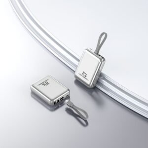 20,000mAh Power Bank with Built-in Cable & Digital Display