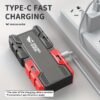 Rechargeable Power Bank Flashlight with 3 Lighting Modes