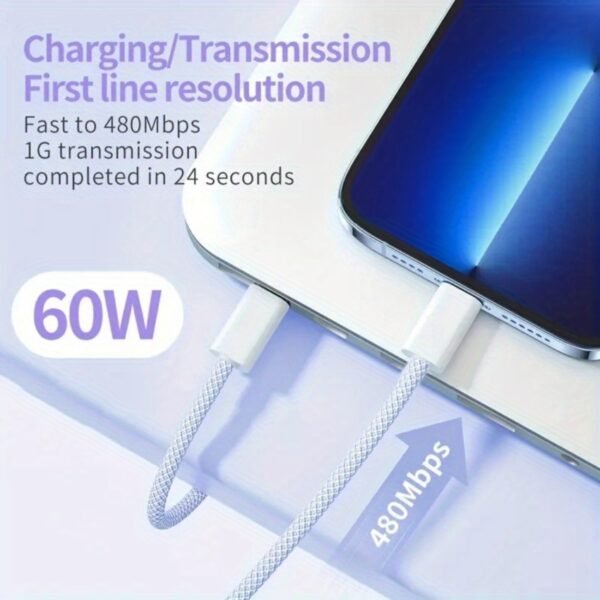1703642201266-003a05ba6fb7465cbe855aece402b4e6-goods.jpeg USB-C to USB-C Charging Cable Fast Charging Data Cable