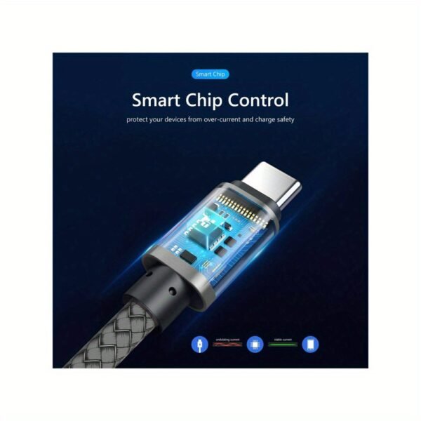 1710582043304-47cb76148bd3434dab075bfa0cb52960-goods.jpeg 60W Micro USB Fast Charging Cable Nylon Braided Android Charger Cord