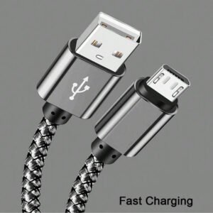 60W Micro USB Fast Charging Cable Nylon Braided Android Charger Cord