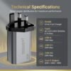 40W GaN 3-Port USB Wall Charger (UK Plug)