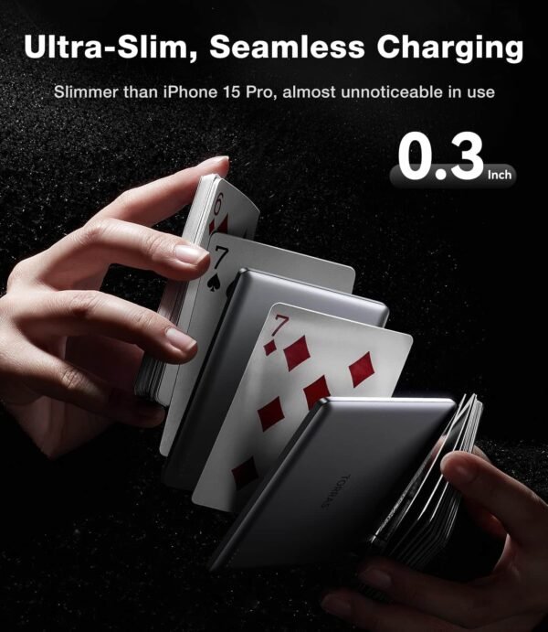 474e1d68-362f-4425-b10c-f008677a799a.jpg MiniMag MagSafe Wireless Magnetic Power Bank 5000mAh Portable Charger – Titanium Gray
