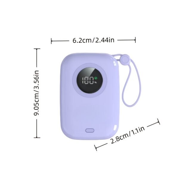 4998c2d4-36c6-4ab9-a12f-866de8fa5831.jpg 10,000mAh Power Bank with Built-in Type-C Cable & Smart Display