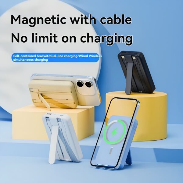 10,000mAh High-Capacity Wireless Power Bank Portable Charger
