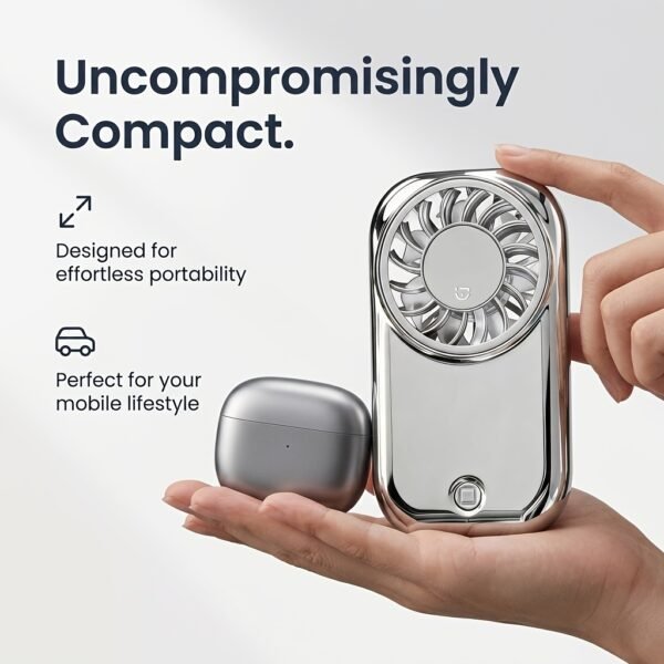 Portable Mini Handheld Mirror Fan