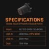 35W GaN Dual USB-C PD Wall Charger