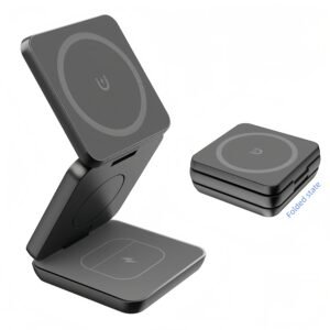 3-in-1 Foldable Magnetic Charging Station for iPhone, Apple Watch & AirPods