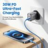30W GaN PD Dual USB-C Wall Charger