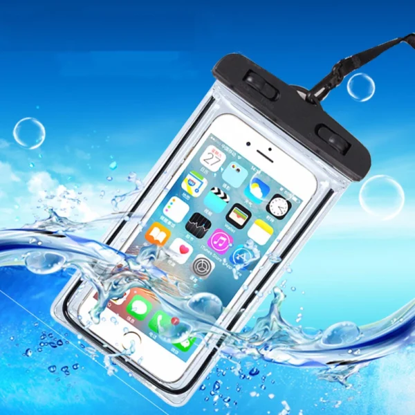 S168d33233fdc4950a49718fb144b8584a.webp 2-Pack Universal Waterproof Phone Pouch with Neck Strap