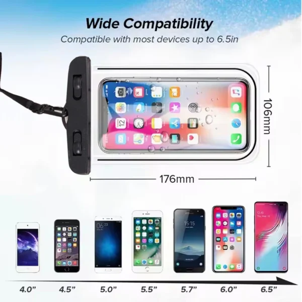 S5163f72788b946f6b2924d49a9d05a49C.webp 2-Pack Universal Waterproof Phone Pouch with Neck Strap