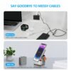 3-in-1 Foldable Magnetic Charging Station for iPhone, Apple Watch & AirPods