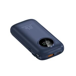 10,000mAh 22.5W Fast Charging Power Bank with Type-C & IP Cables – Blue