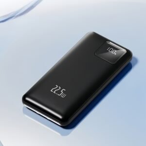 20,000mAh Fast Charging Power Bank with Dual Built-in Cables & Digital Display